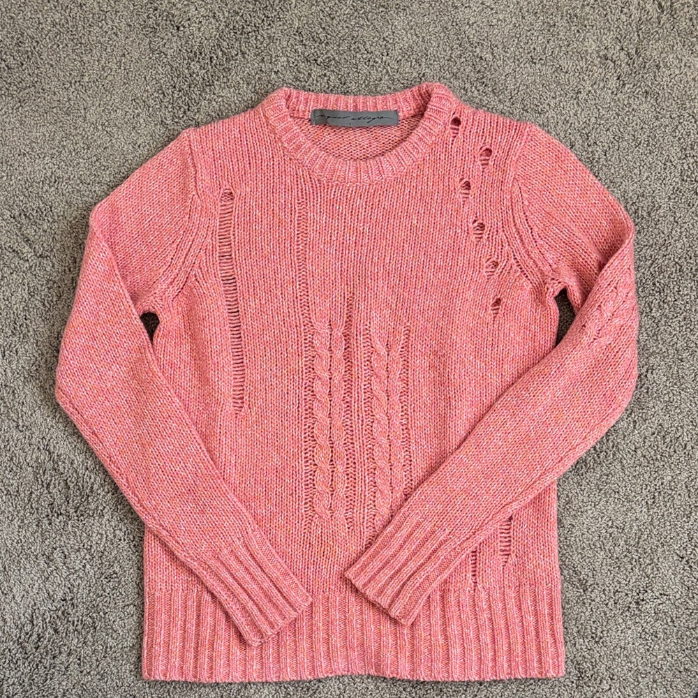 Raquel Allegra Coral Knit Sweater